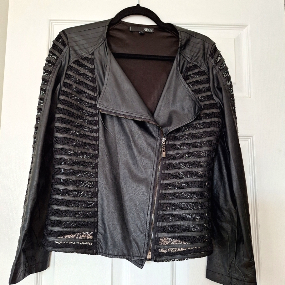 Ness Black Leather Jacket